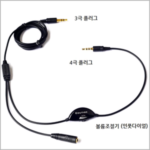 믹서와 테블릿 연결 케이블